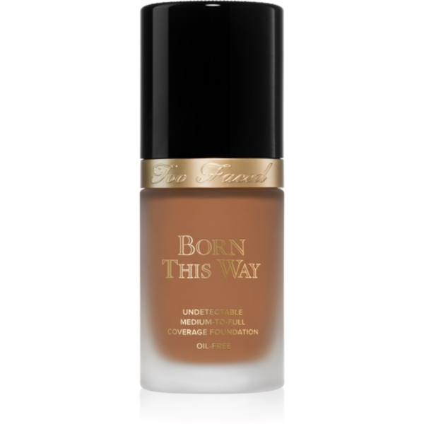 Too Faced Born This Way Flawless Coverage Natural Finish Foundation fedő hatású alapozó természetes hatásért árnyalat Mocha 30 ml-Ár