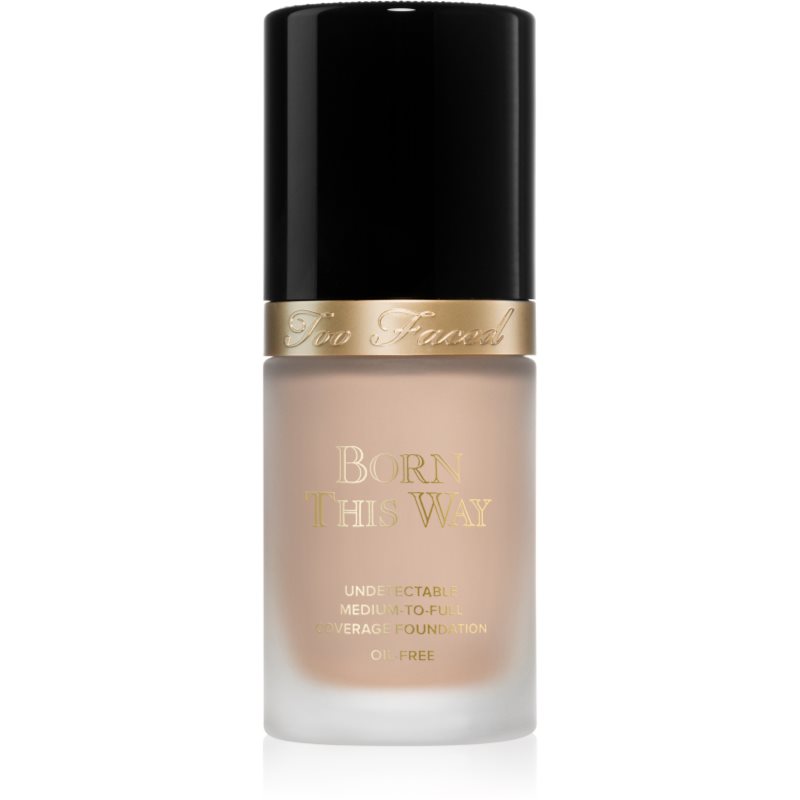 Too Faced Born This Way Flawless Coverage Natural Finish Foundation fedő hatású alapozó természetes hatásért árnyalat Swan 30 ml-Ár