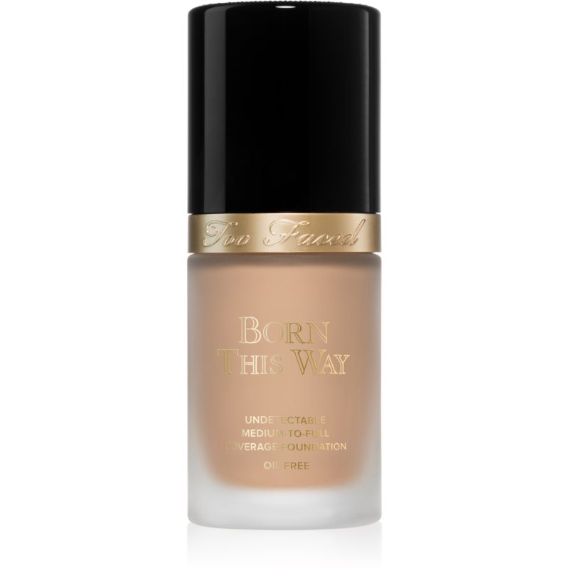Too Faced Born This Way Flawless Coverage Natural Finish Foundation fedő hatású alapozó természetes hatásért árnyalat Vanilla 30 ml-Ár