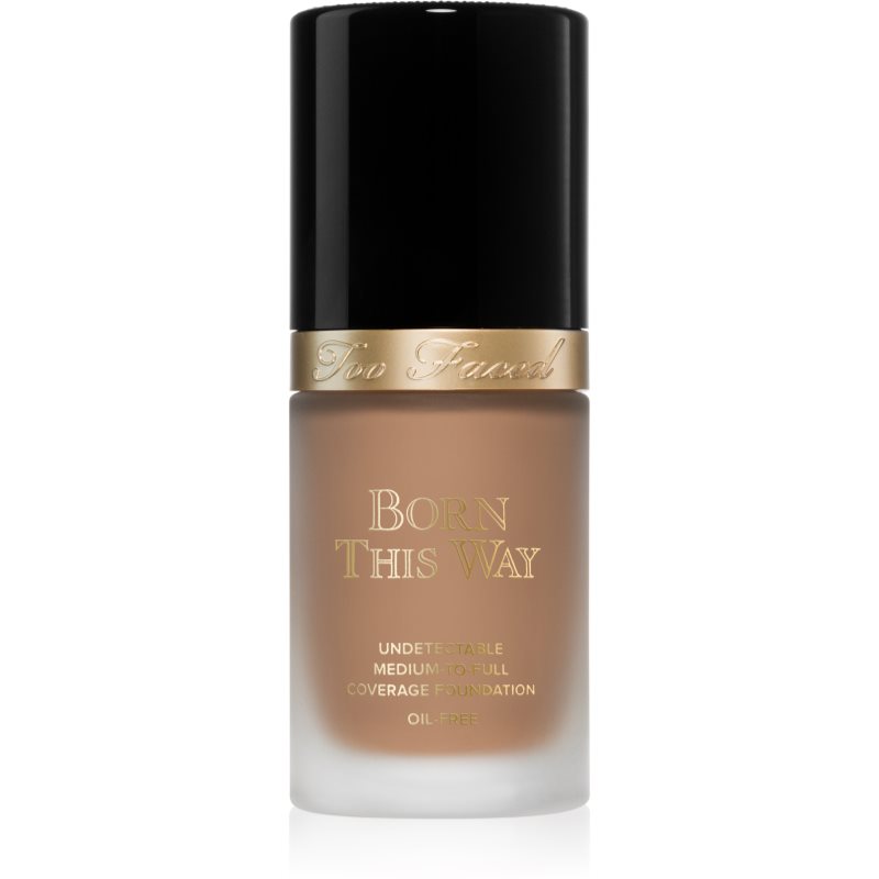 Too Faced Born This Way Flawless Coverage Natural Finish Foundation fedő hatású alapozó természetes hatásért árnyalat Warm Beige 30 ml-Ár