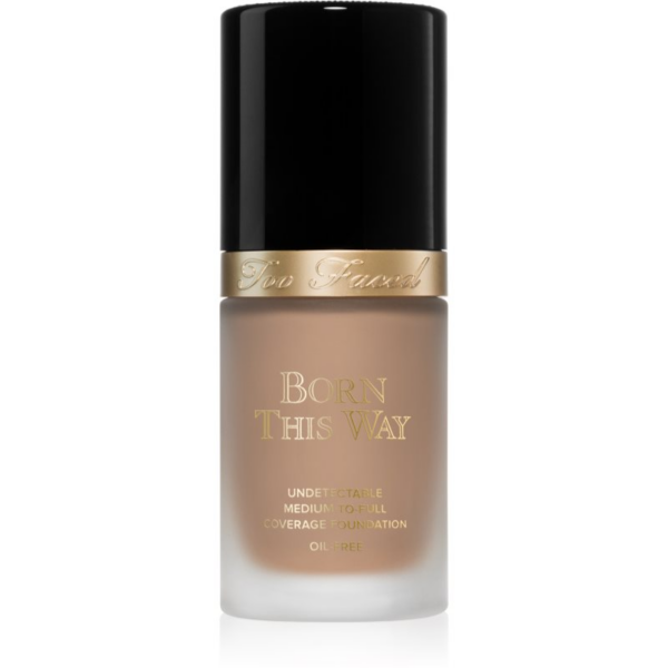 Too Faced Born This Way Flawless Coverage Natural Finish Foundation fedő hatású alapozó természetes hatásért árnyalat Warm Nude 30 ml-Ár