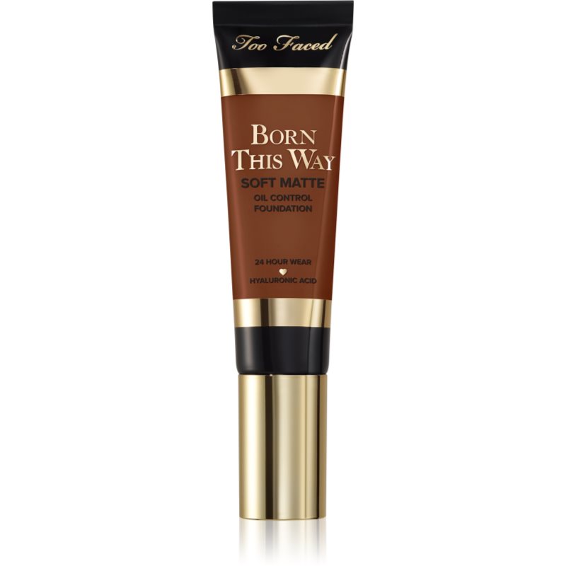 Too Faced Born This Way Soft Matte Foundation mattító make-up árnyalat Spiced Rum 30 ml-Ár