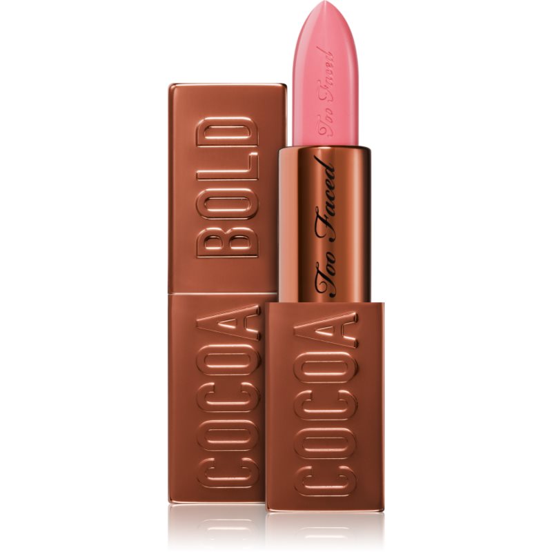 Too Faced Cocoa Bold Lipstick krémes rúzs árnyalat Chocolate Strawberry 3