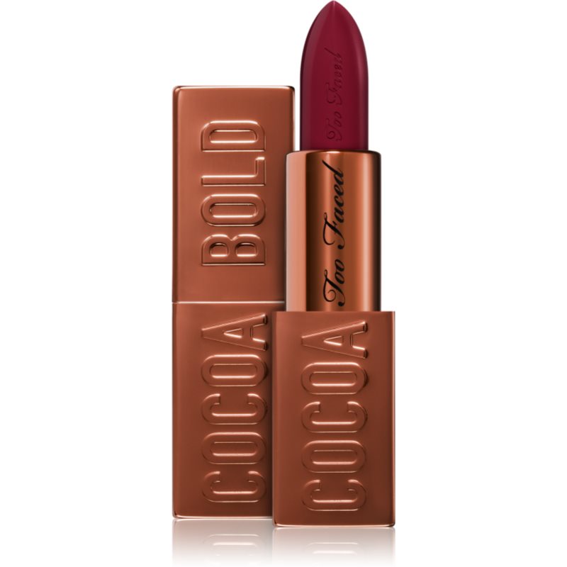 Too Faced Cocoa Bold Lipstick krémes rúzs árnyalat Triple Fudge 3