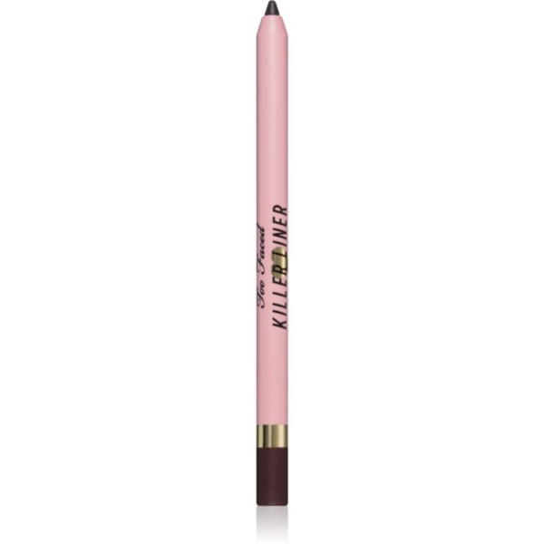 Too Faced Killer Liner 36 Hour Waterproof Gel Eyeliner Pencil vízálló zselés szemceruza a hosszan tartó hatásért árnyalat Espresso 1