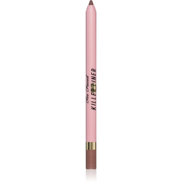 Too Faced Killer Liner 36 Hour Waterproof Gel Eyeliner Pencil vízálló zselés szemceruza a hosszan tartó hatásért árnyalat Killer Taupe 1