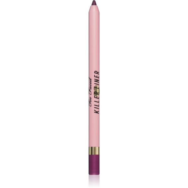 Too Faced Killer Liner 36 Hour Waterproof Gel Eyeliner Pencil vízálló zselés szemceruza a hosszan tartó hatásért árnyalat Queen 1