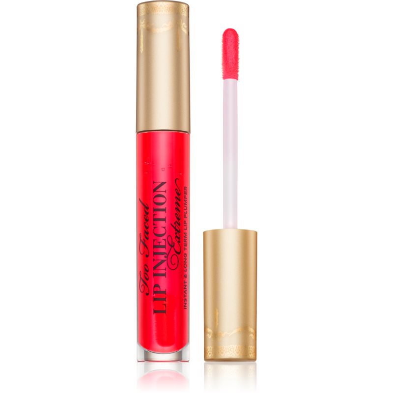 Too Faced Lip Injection Extreme Lip Plumper hidratáló ajakfény nagyobbító hatás árnyalat Strawberry Kiss 4 g-Ár