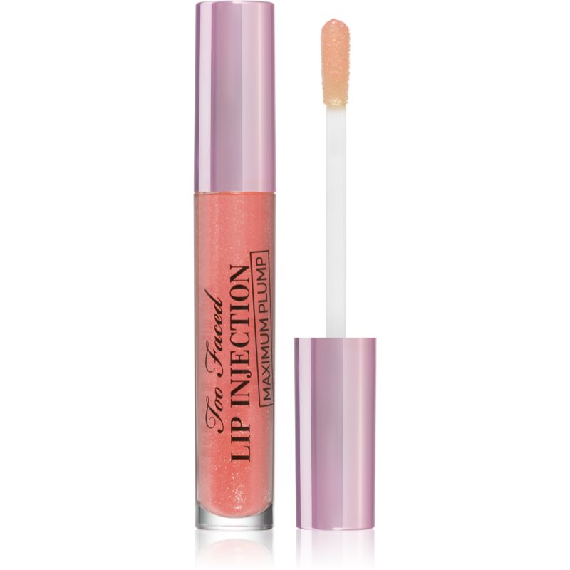 Too Faced Lip Injection Maximum Plump Extra Strength Lip Plumper Gloss tartós ajakfény extra mennyiségéert árnyalat Cotton Candy Kisses 4 g-Ár