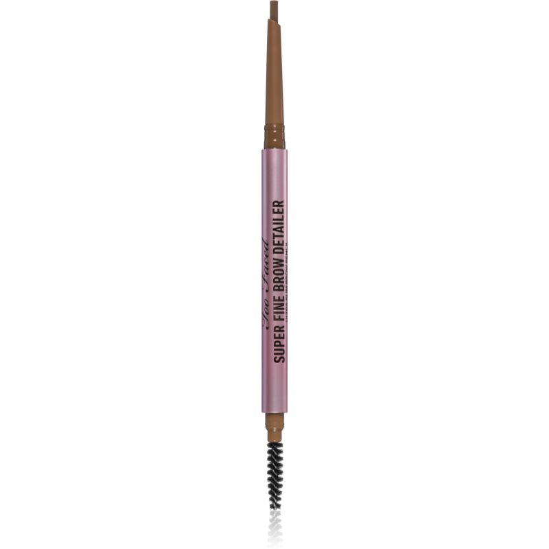 Too Faced Super Fine Brow Detailer Eyebrow Pencil tartós szemöldök ceruza árnyalat Medium Brown 0
