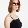 Top Nike Sportswear Essential Ribbed Crop Top Black/ White L-alacsony-ár