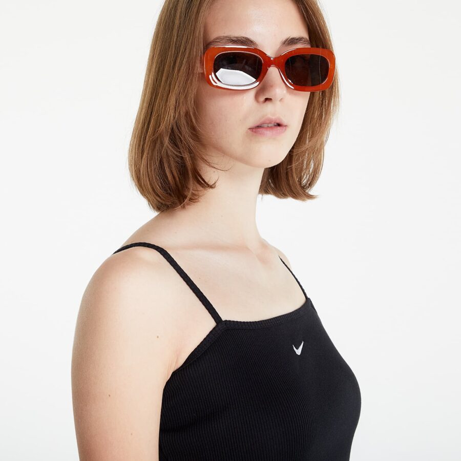 Top Nike Sportswear Essential Ribbed Crop Top Black/ White L-alacsony-ár