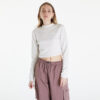 Top Nike Sportswear Phoenix Plush Women's Long-Sleeve Crop Top Lt Orewood Brn/ Sail L-alacsony-ár
