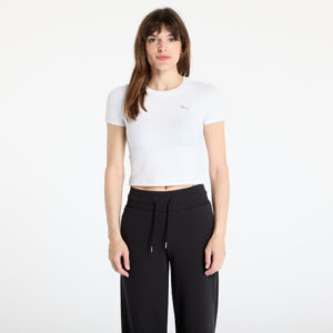 Top Puma Dare to Textured Baby Tee PUMA White S-alacsony-ár