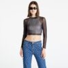 Top RIPNDIP Hypnotic Crop Mesh Long Sleeve Black XL-alacsony-ár
