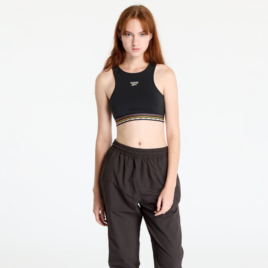 Top Reebok CL Camping Bra Black XS-alacsony-ár