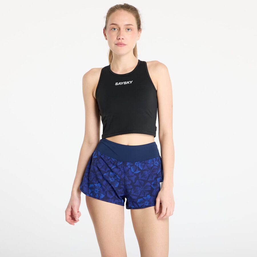 Top SAYSKY W Flow Race Crop Top Black S-alacsony-ár