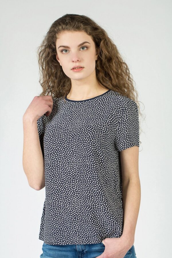 Top - TOMMY HILFIGER AVRIL TOP SS blue