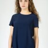 Top - TOMMY HILFIGER AVRIL TOP SS blue