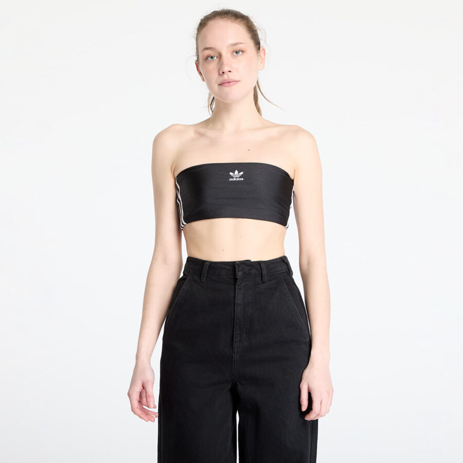 Top adidas 3 Stripes Tube Top Black S-alacsony-ár