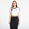 Top adidas Adicolor Football Jacquard V-Neck Crop Polo Shirt White XS-alacsony-ár