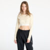 Top adidas Ribbed Longsleeve Crop Top Cream White M-alacsony-ár