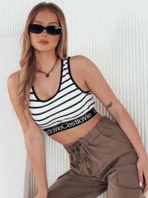 Top damski w paski SUNSEL biały Dstreet
