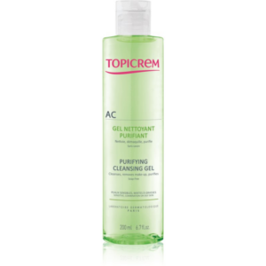 Topicrem AC Purifying Cleansing Gel mélyen tisztító gél zsíros és érzékeny bőrre 200 ml-Ár