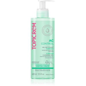 Topicrem AC Purifying Cleansing Gel mélyen tisztító gél zsíros és érzékeny bőrre 400 ml-Eredeti
