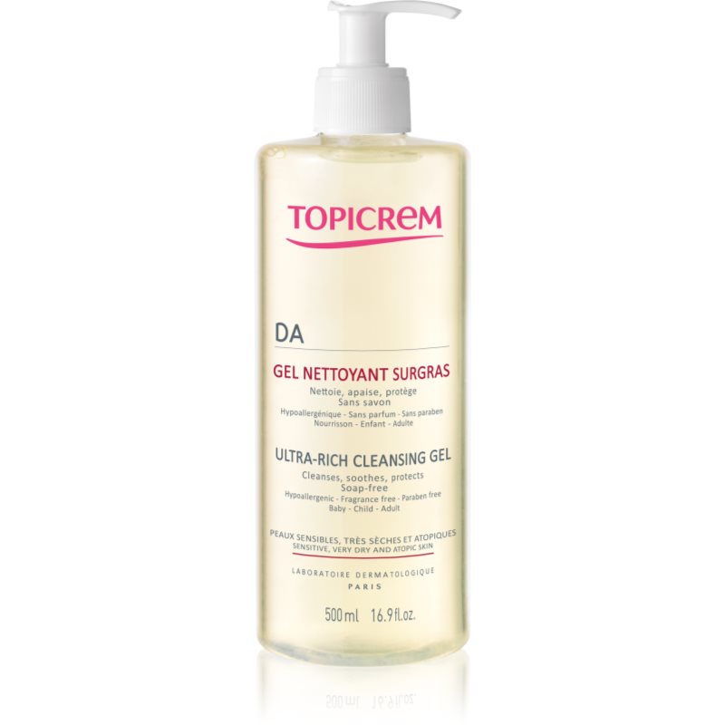 Topicrem AD Ultra-Rich Cleansing Gel tisztító gél nagyon száraz