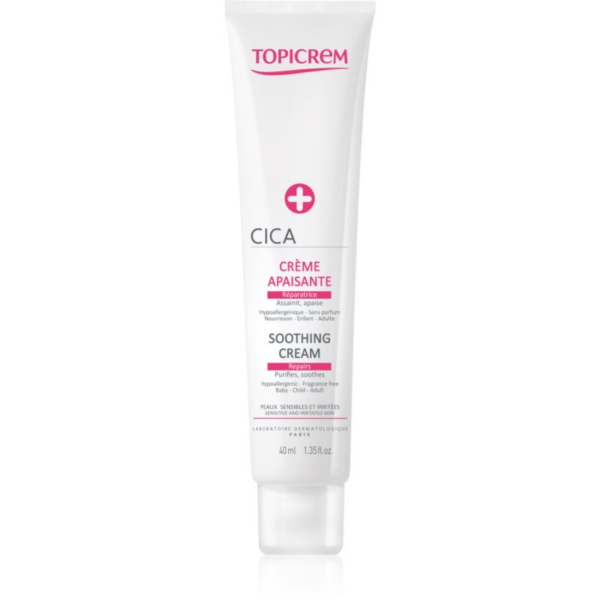 Topicrem CICA Soothing Cream intenzív megújító krém az irritált bőrre 40 ml-Eredeti