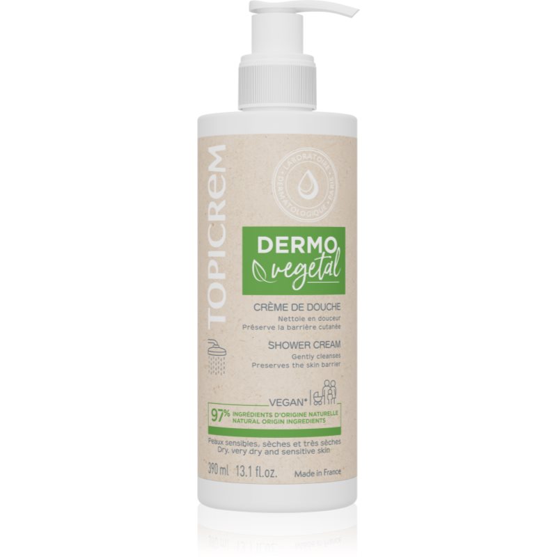 Topicrem Dermo Vegetal Shower Cream hidratáló tusfürdő 390 ml