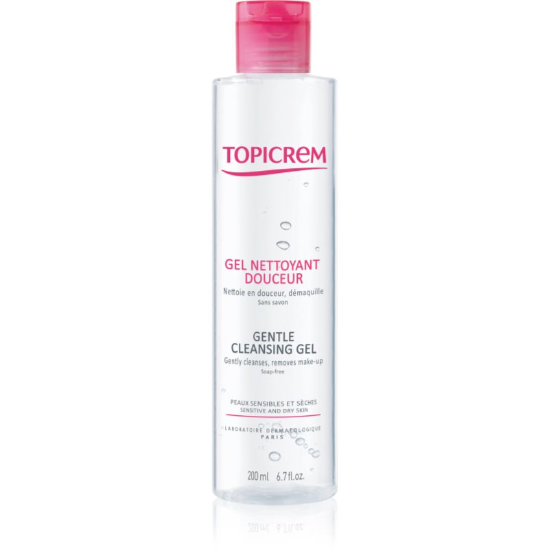Topicrem UH BODY Gentle Cleansing Gel gyengéd tisztító gél arcra