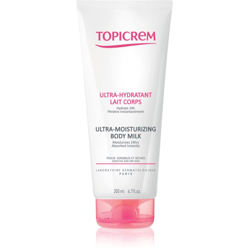 Topicrem UH BODY Ultra-Moisturizing Body Milk mélyhidratáló testápoló tej száraz és érzékeny bőrre 200 ml-Eredeti