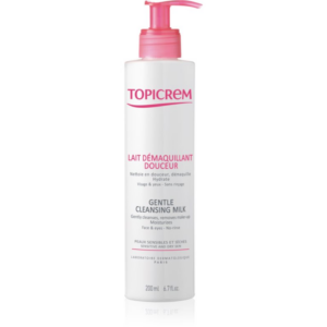 Topicrem UH FACE Gentle Cleansing Milk könnyű állagú tisztítótej az érzékeny száraz bőrre 200 ml-Eredeti