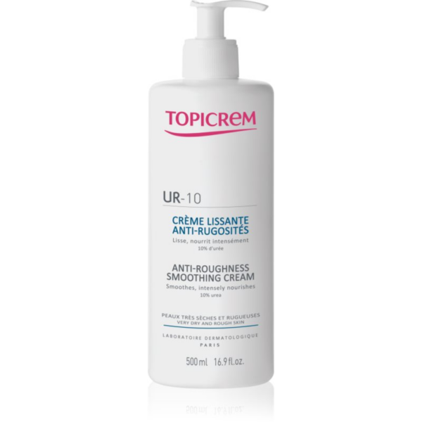 Topicrem UR-10 Anti-Roughness Smoothing Cream testápoló krém a nagyon száraz bőrre 500 ml-Eredeti
