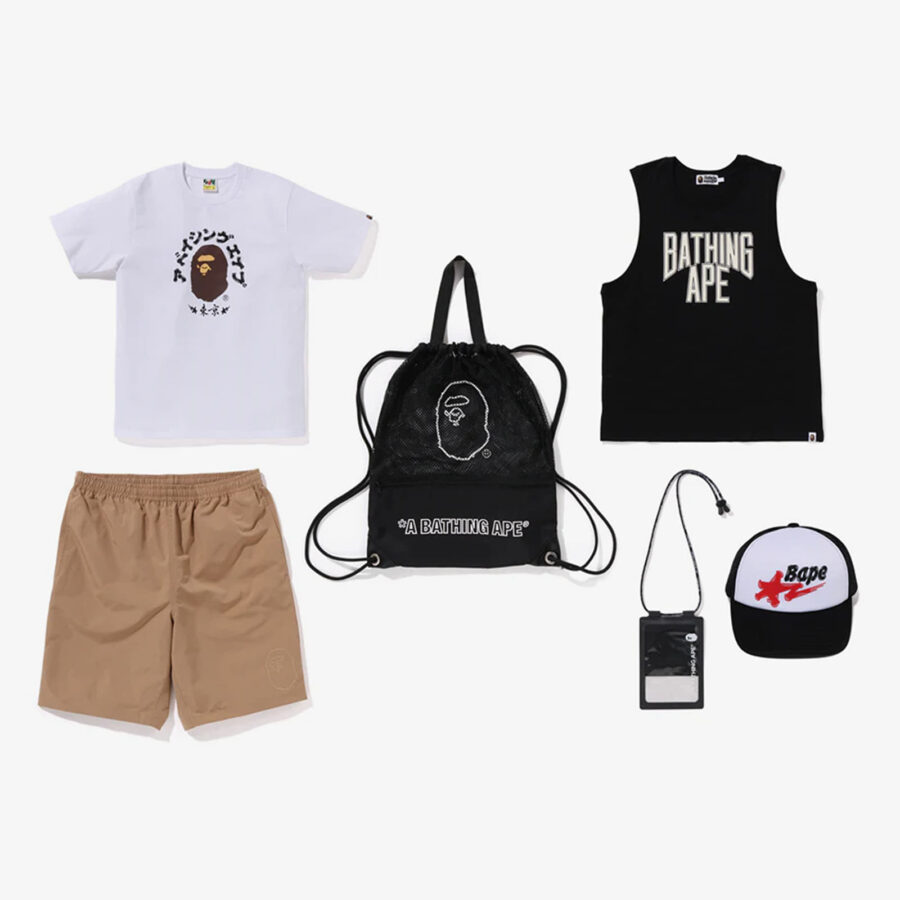 Tornazsák A BATHING APE Summer Bag Black S-alacsony-ár