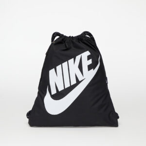 Tornazsák Nike Heritage Drawstring Bag Black/ Black/ White 13 l-alacsony-ár