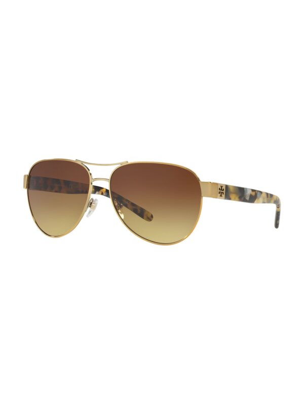 Tory Burch Napszemüveg 'TY6051 319313'  tengerészkék / barna / arany