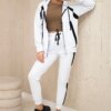 Tracksuit with white stripes