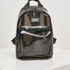 Transparent mini backpack transparent black