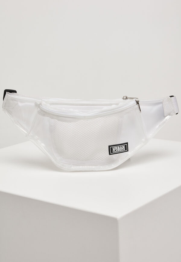 Transparent shoulder bag transparent white