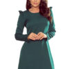 Trapezoidal dress with ruffles Numoco