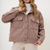 Trend Alaçatı Stili Women's Milk Coffee Lined Double Pocket Cashmere Jacket