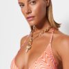 Trendyol Abstract Patterned Triangle Bikini Top