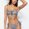 Trendyol Animal Pattern kivágott/Ablak Magas szárú Bikini alsó