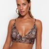 Trendyol Animal Print háromszög bikini felső