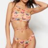 Trendyol Animal mintás normál lábú bikini alsó