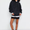 Trendyol Anthracite Anthracite/Faded Effect Thick Fleece Oversized Fit Hoodie