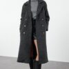 Trendyol Anthracite Boucle Regular Long Coat